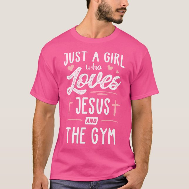 Camiseta Apenas Uma Menina Que Ama Jesus E A Mulher-Present (Frente)
