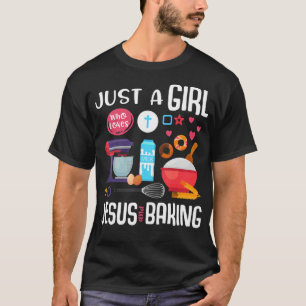Camiseta Apenas Uma Menina Que Ama Jesus E Fazendo Cristo L