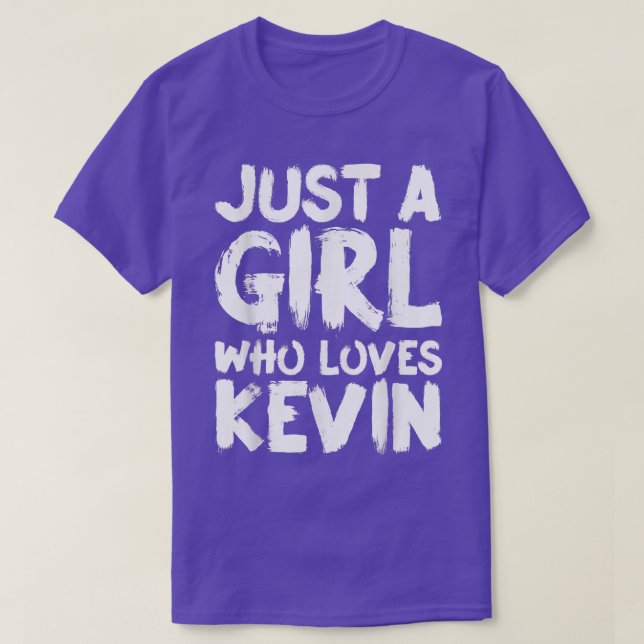 Camiseta Apenas Uma Menina Que Ama Kevin (Frente do Design)