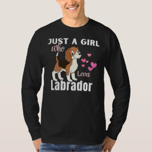 Camiseta Apenas Uma Menina Que Ama Labrador Fez Scoop