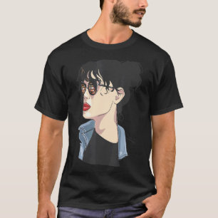 Camiseta Apenas Uma Menina Que Ama Livros Em Mente Lendo Bi