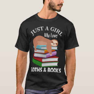 Camiseta Apenas Uma Menina Que Ama Lixeira E Leitor De Livr