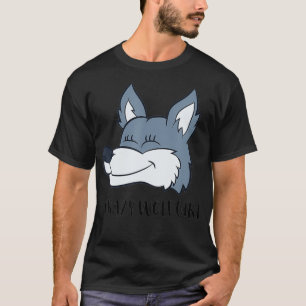 Camiseta Apenas Uma Menina Que Ama Lobos Uma Louca Garota D