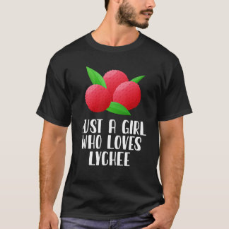 Camiseta Apenas Uma Menina Que Ama Lychee
