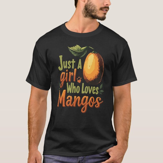 Camiseta Apenas Uma Menina Que Ama Mangos (Frente)