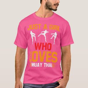 Camiseta Apenas Uma Menina Que Ama Muay Thai