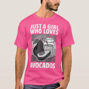 Camiseta Apenas Uma Menina Que Ama Mulheres Avocado, Guacam
