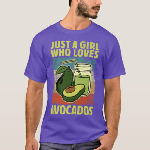 Camiseta Apenas Uma Menina Que Ama Mulheres Avocado, Guacam