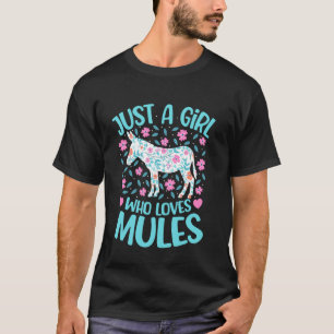 Camiseta Apenas Uma Menina Que Ama Mulheres Florais Meninas