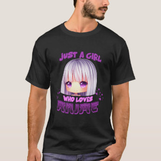 Camiseta Apenas Uma Menina Que Ama O Anime Japonês Manga Ka