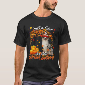 Camiseta Apenas Uma Menina Que Ama O Cachorro Australiano D