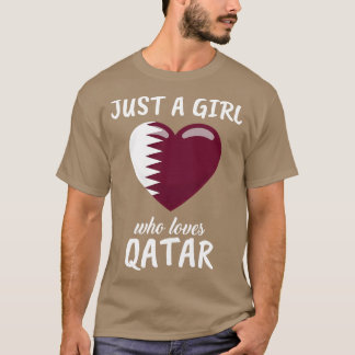 Camiseta Apenas Uma Menina Que Ama O Catar