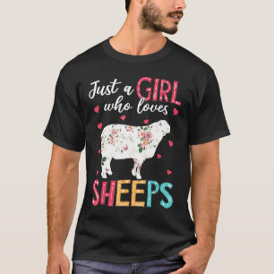 Camiseta Apenas Uma Menina Que Ama O Farmeiro Floral De Uva