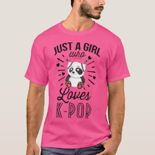 Camiseta Apenas Uma Menina Que Ama O Merchandise Kpop Do Po