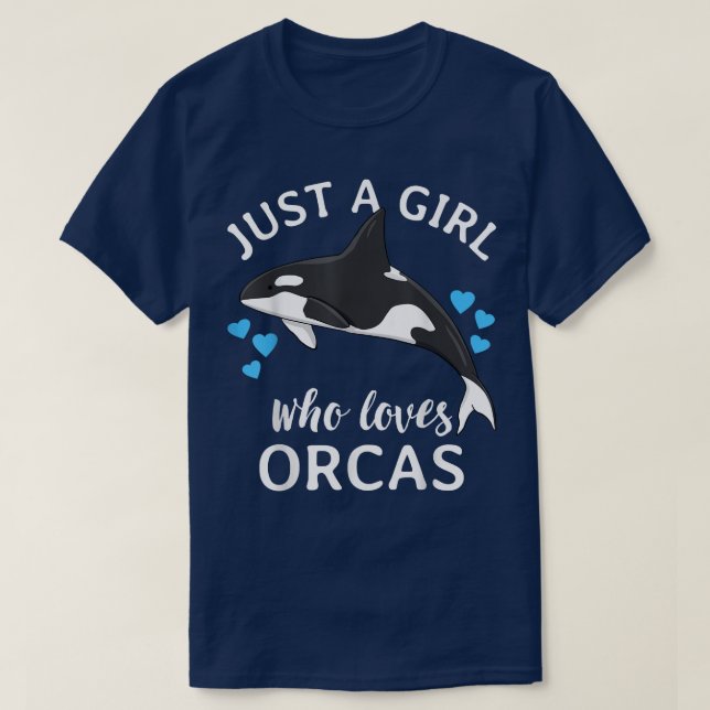Camiseta Apenas Uma Menina Que Ama O Ocea Mar De Baleias As (Frente do Design)