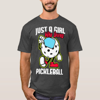 Camiseta Apenas Uma Menina Que Ama O Pickleball