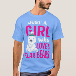 Camiseta Apenas Uma Menina Que Ama O Prêmio Polar Bears