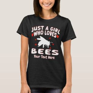 Camiseta Apenas Uma Menina Que Ama O Seu Texto Aqui