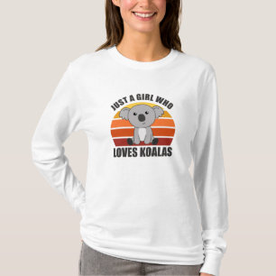 Camiseta Apenas Uma Menina Que Ama O Urso Koalas Cute Koala