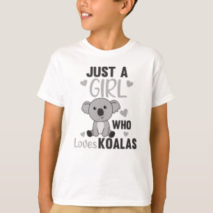 Camiseta Apenas Uma Menina Que Ama O Urso Koalas Cute Koala