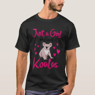Camiseta Apenas Uma Menina Que Ama O Urso Koalas Cute Koala