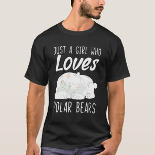 Camiseta Apenas Uma Menina Que Ama O Ventilador Polar Urso