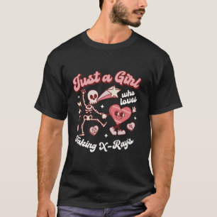 Camiseta Apenas Uma Menina Que Ama O X Ray Radiology Tech V
