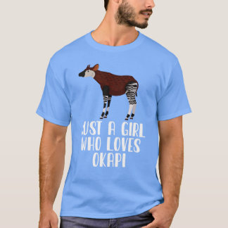 Camiseta Apenas Uma Menina Que Ama Okapi
