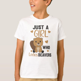 Camiseta Apenas Uma Menina Que Ama Os Aavernos - O Castor