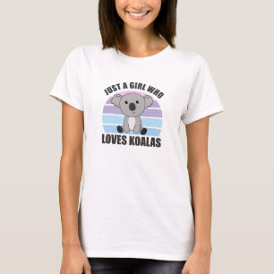 Camiseta Apenas Uma Menina Que Ama Os Animais Cutes Koalas