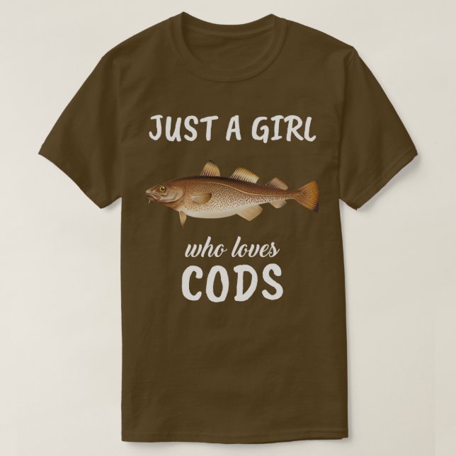 Camiseta Apenas Uma Menina Que Ama Os Cods (Frente do Design)