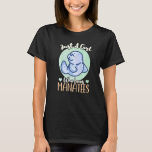 Camiseta Apenas Uma Menina Que Ama Os Manatés 1