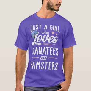 Camiseta Apenas Uma Menina Que Ama Os Manatins E Os Hamster