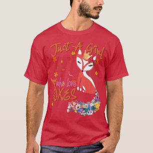 Camiseta Apenas Uma Menina Que Ama Os Padrões De Arte Flor