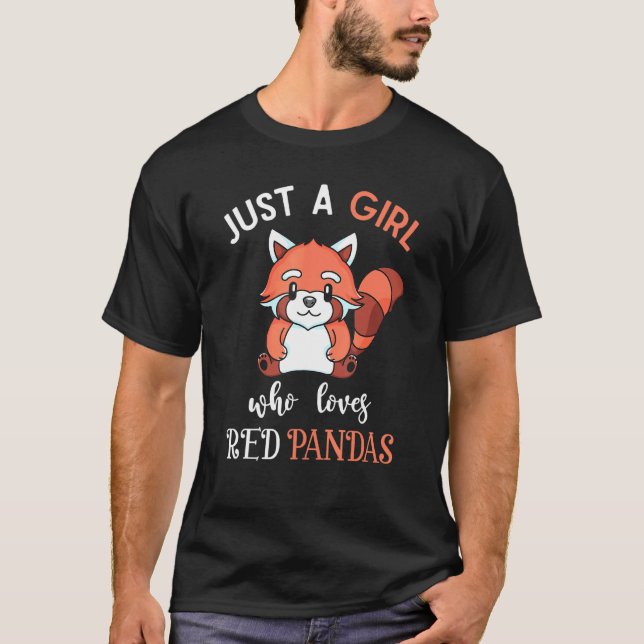 Camiseta Apenas Uma Menina Que Ama Os Panteras Vermelhas An (Frente)