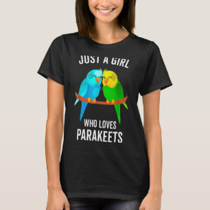 Camiseta Apenas Uma Menina Que Ama Os Paquetas Pet Bird Clá