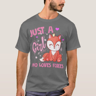 Camiseta Apenas Uma Menina Que Ama Os RapososFo Zookeeper
