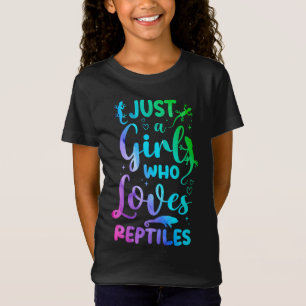Camiseta Apenas Uma Menina Que Ama Os Répteis Lizard Waterc