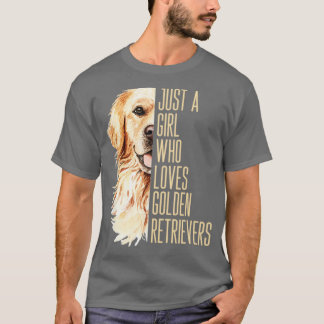 Camiseta Apenas Uma Menina Que Ama Os Retribedores De Ouros