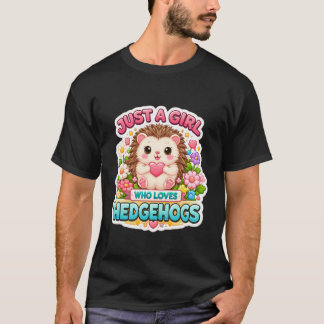 Camiseta Apenas Uma Menina Que Ama Ouricos Proprietário Ama