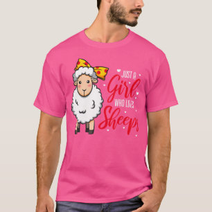 Camiseta Apenas Uma Menina Que Ama Ovelhas