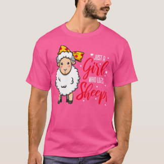 Camiseta Apenas Uma Menina Que Ama Ovelhas