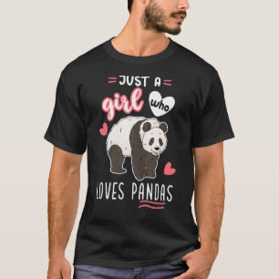Camiseta Apenas Uma Menina Que Ama Pandas