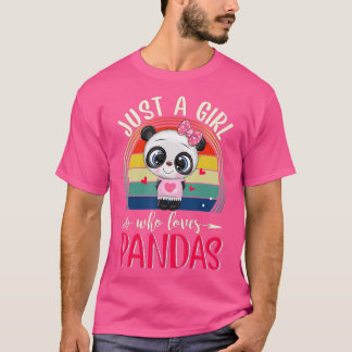Camiseta Apenas Uma Menina Que Ama Pandas Cute Panda (4)