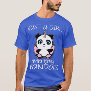 Camiseta Apenas Uma Menina Que Ama Pandas Cute Panda (8)