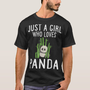 Camiseta Apenas Uma Menina Que Ama Pandas Cute Panda Bear Z
