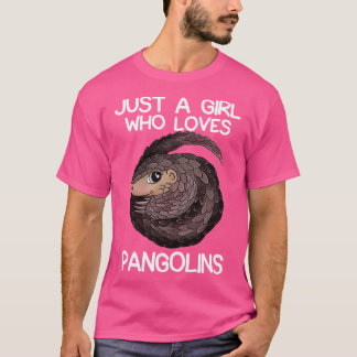 Camiseta Apenas Uma Menina Que Ama Pangolins 1