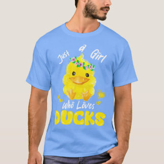 Camiseta Apenas Uma Menina Que Ama Patos