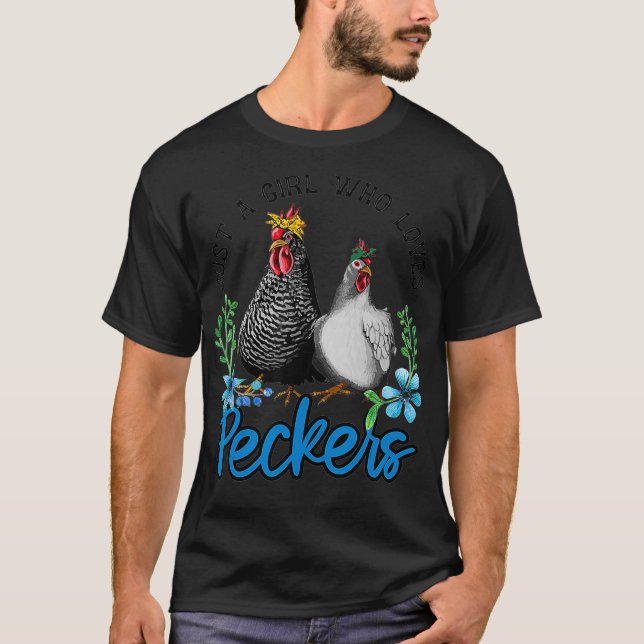 Camiseta Apenas Uma Menina Que Ama Peckers (Frente)