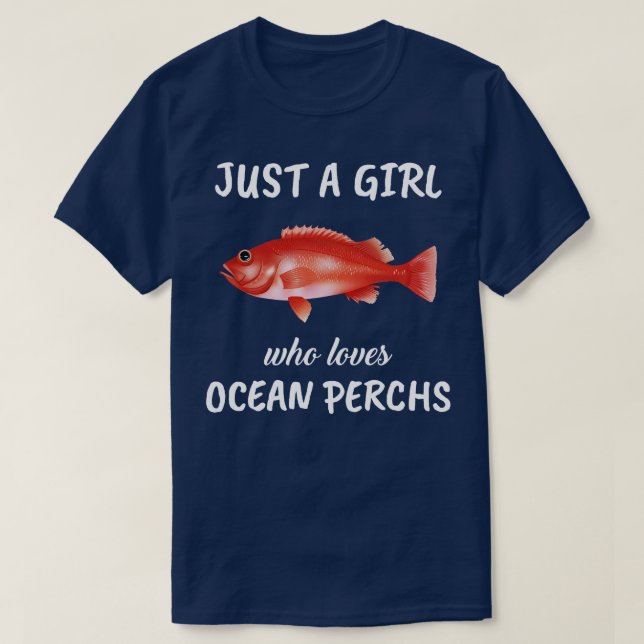 Camiseta Apenas Uma Menina Que Ama Perquecas Oceânicas (Frente do Design)